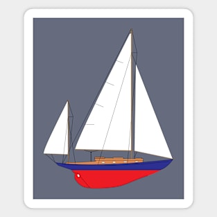 Concordia Yawl Sailboat Magnet